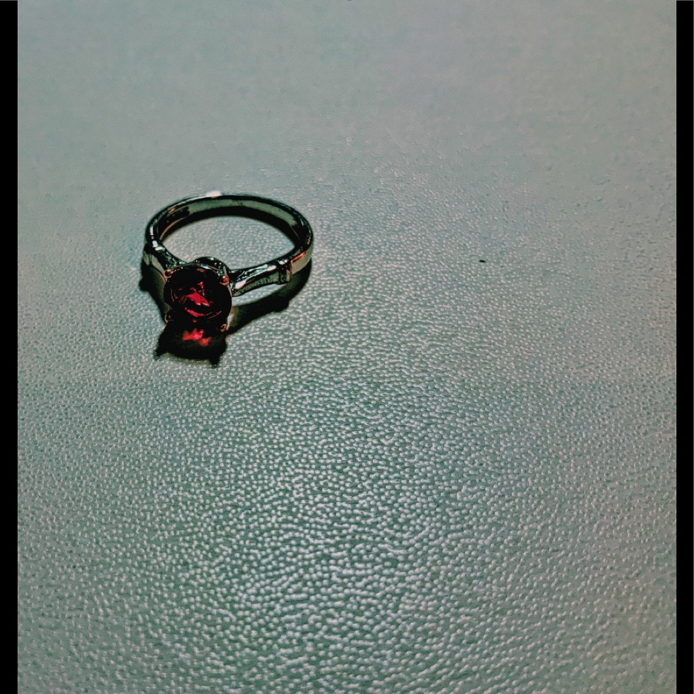 Sliver Ruby Ring